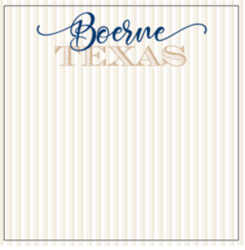 Luxe Notepad- Boerne
