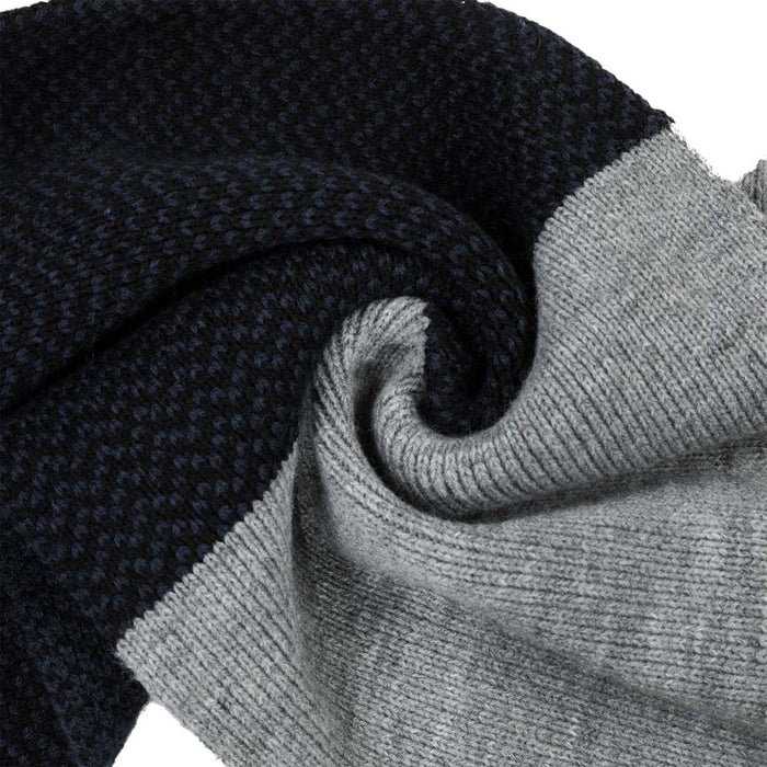 Men's Black, White and Grey Scarf
