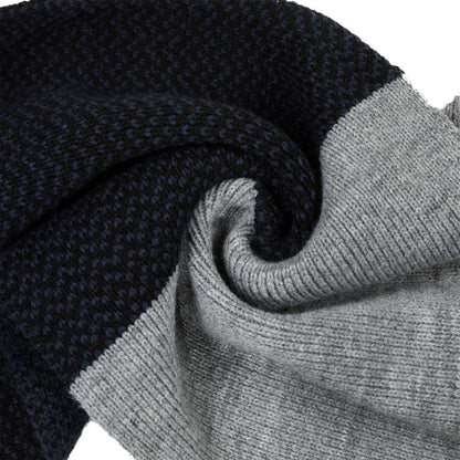 Men's Black, White and Grey Scarf