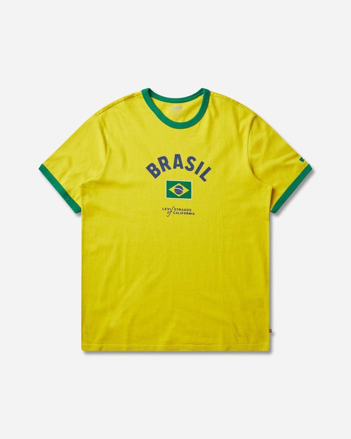 Levi's X Wc Ringer Tee X Brasil Retro Whites T-Shirts Shortsleeve 006GW 0001