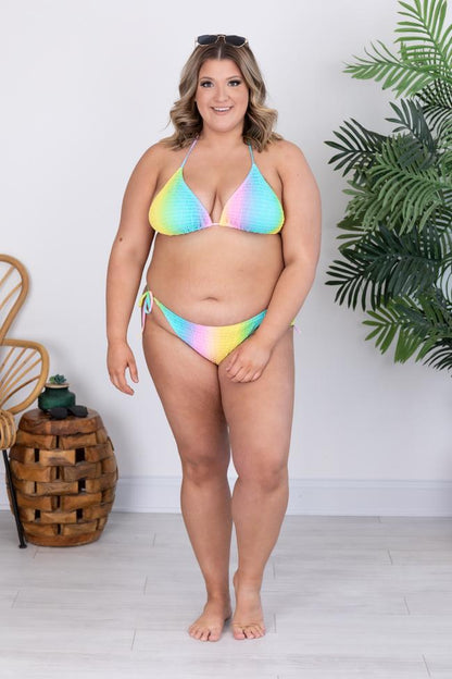 Mermaid Wish Smocked Tie Dye Bikini Top