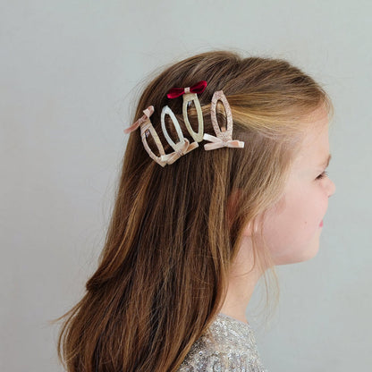 Mimi & Lula - Hair Clips - Skinny Velvet Bows