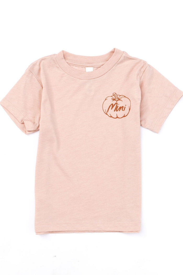Mini Pumpkin Peach Graphic Toddler Tee