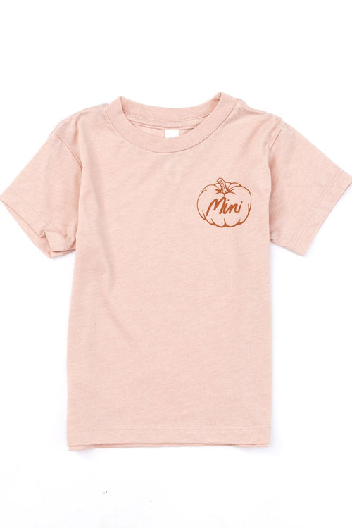 Mini Pumpkin Peach Graphic Toddler Tee