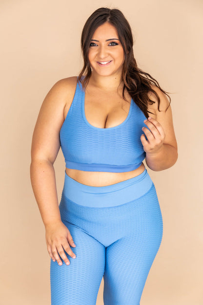 Move To The Beat Sports Bra Blue FINAL SALE