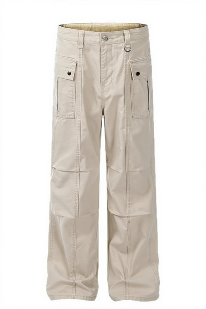 Multi Pocket Washed Cargo Pants