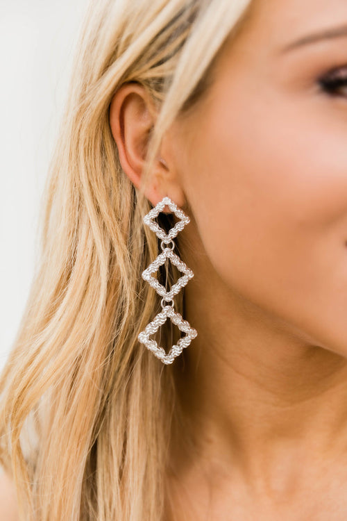 My Shining Soul Drop Earrings Silver