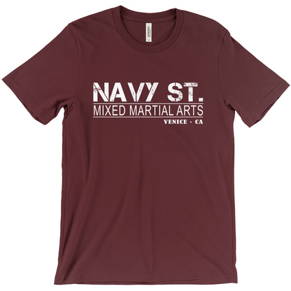 Navy St T-Shirt Maroon