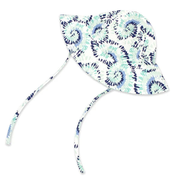 Navy Tie Dye Organic Sun Hat - Ali's Wagon