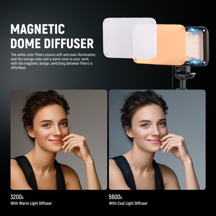 NEEWER BASICS BP66 Bi-Color Video Light Panel Lighting Kit