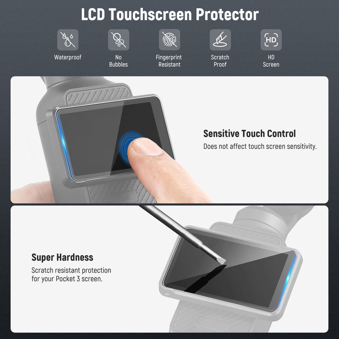 NEEWER FL-89 3-Pack Magnetic ND Filter Set for DJI Osmo Pocket 3 / Pocket 4 & Xtra Muse