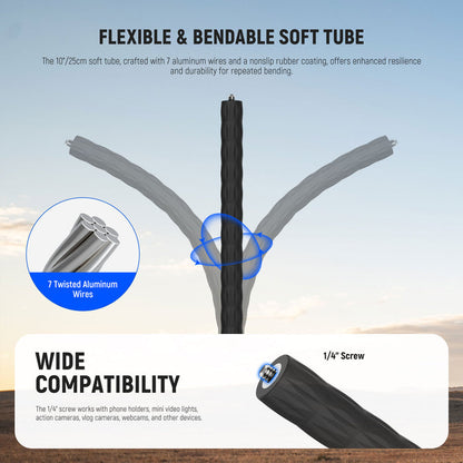 Wide Compatibility of the NEEWER GP-26 Action Camera Mount Kit with Super Clamp