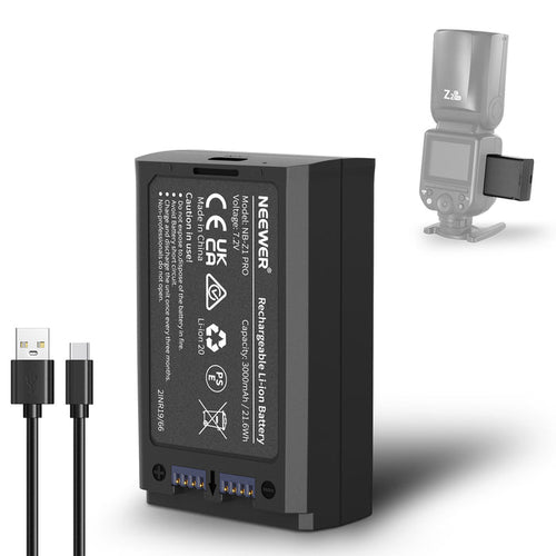 NEEWER NB-Z1 PRO 7.2V/3000mAh Replacement Li ion Battery for Flash Speedlite