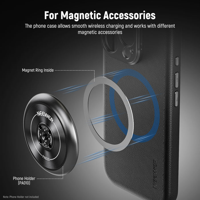 Seamlessly compatible with MagSafe ecosystem for smooth wireless charging