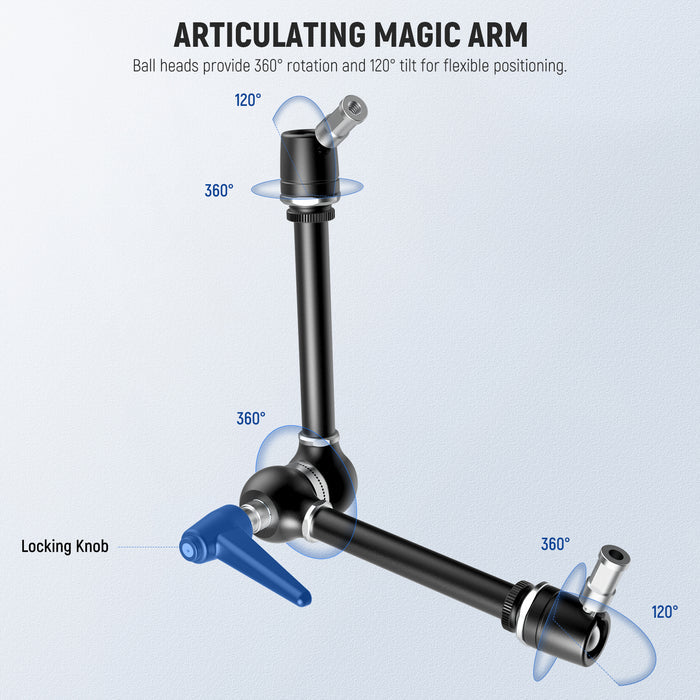 NEEWER UA018 21" Magic Arm Camera Mount with Super Clamp