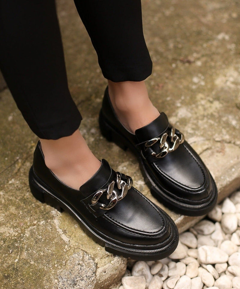 NELLY LEATHER LOAFERS