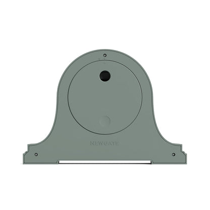 Newgate Broadway mantel clock in asparagus green