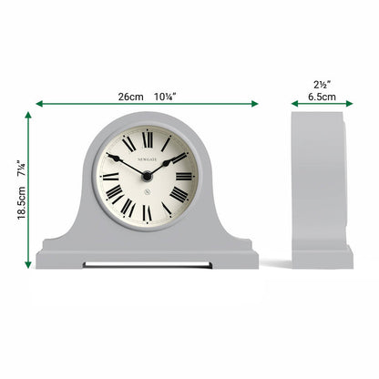 Newgate Broadway mantel clock in grey