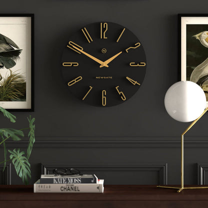 Newgate Empire State wall clock in black 40cm