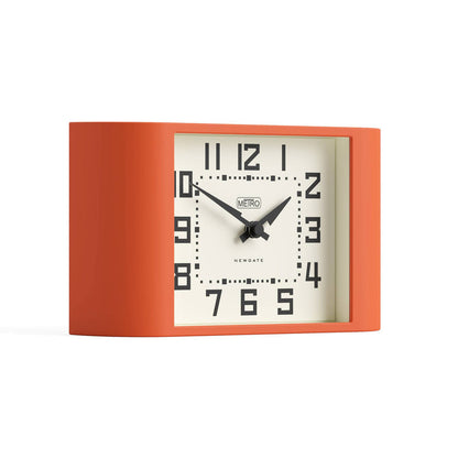 Newgate Mini Metro mantel clock in orange