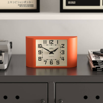 Newgate Mini Metro mantel clock in orange
