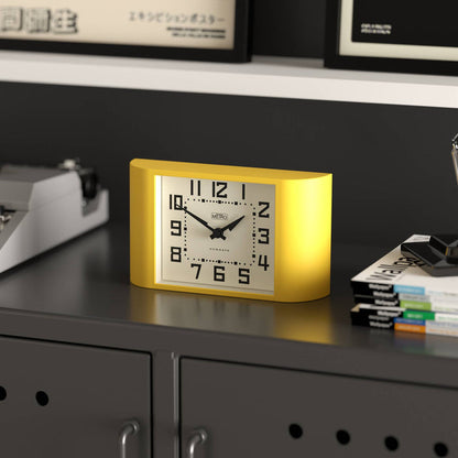 Newgate Mini Metro mantel clock in yellow