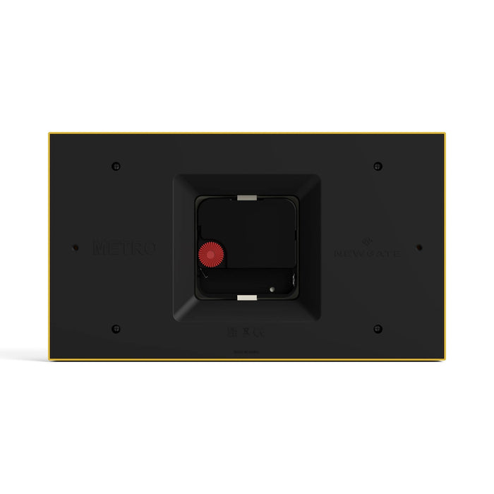 Newgate Mini Metro mantel clock in yellow