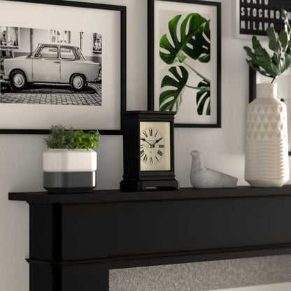 Newgate Time Lord mantel clock in black