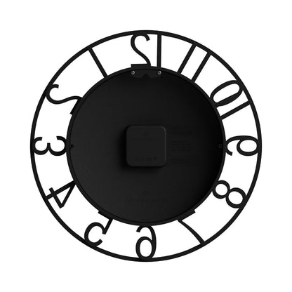 Newgate Time Traveller wall clock in black 35cm