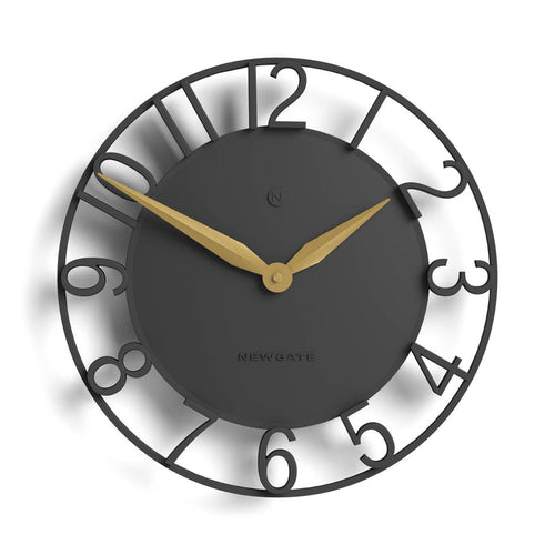 Newgate Time Traveller wall clock in grey 35cm