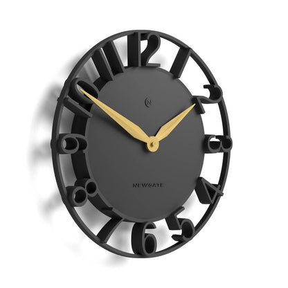 Newgate Time Traveller wall clock in grey 35cm