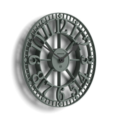Newgate Warehouse wall clock in asparagus green 40cm
