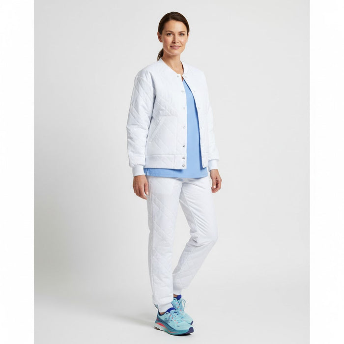 Nybo Hvid Unisex Clima Sport Termojakke, Rygklap