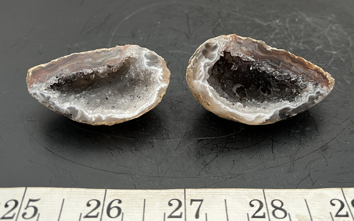Oco Geode Pair 4 - Of Coins & Crystals