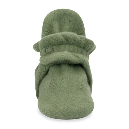 Olive Green Cozie Fleece Bootie - Ali's Wagon