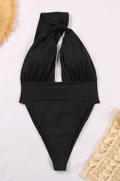One Shoulder Cutout One Piece Swimwear
