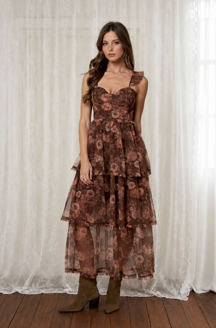 Overnight Celebrity Corset Style Midi Dress