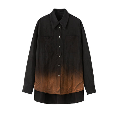 Oversized ombre shirt