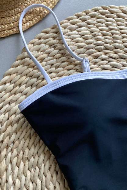 Padded Sexy Patchwork One Piece Swimwear