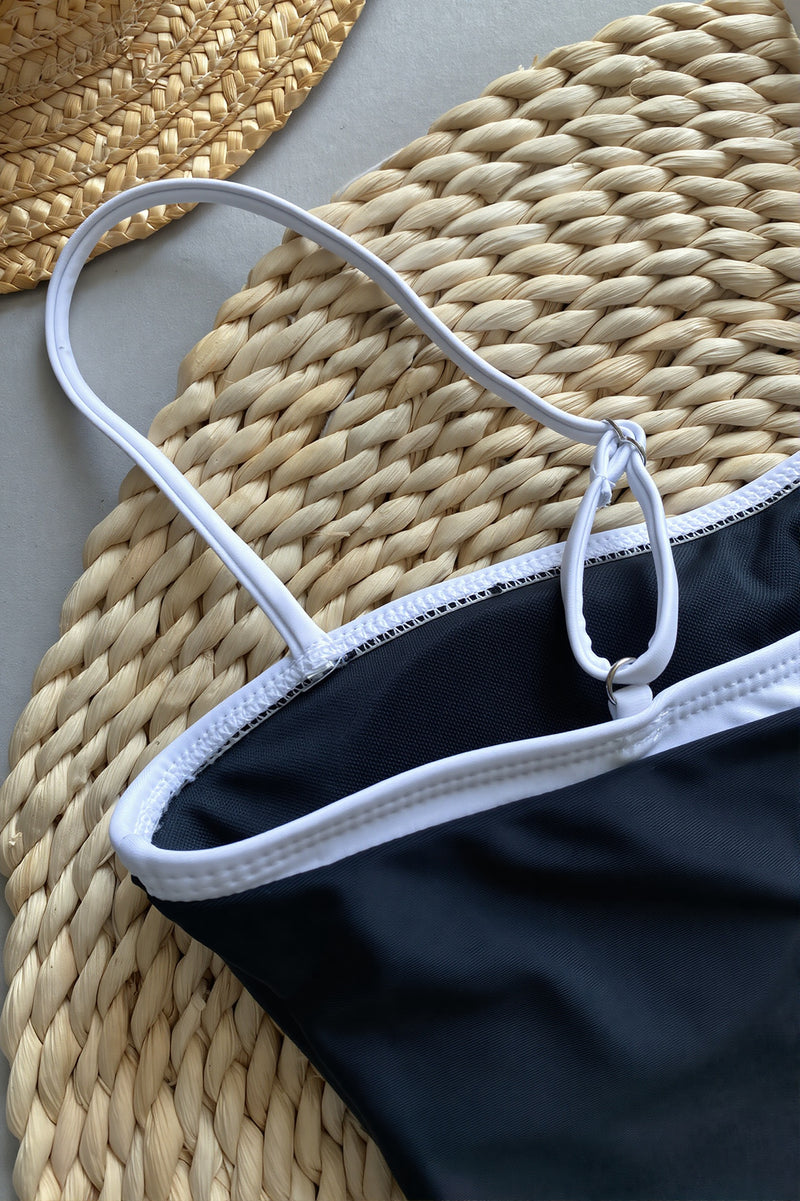Padded Sexy Patchwork One Piece Swimwear