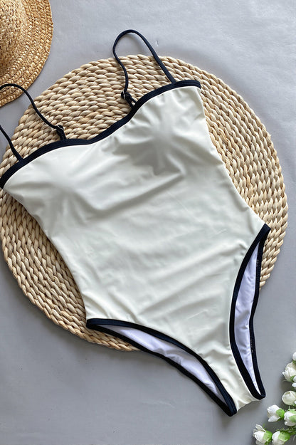 Padded Sexy Patchwork One Piece Swimwear