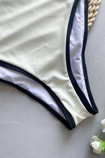 Padded Sexy Patchwork One Piece Swimwear