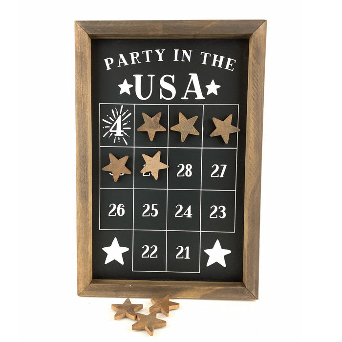 Party in the USA Fourth of July Number Countdown
