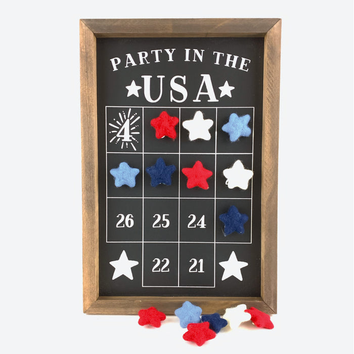 Party in the USA Fourth of July Number Countdown