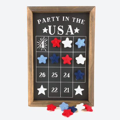 Party in the USA Fourth of July Number Countdown