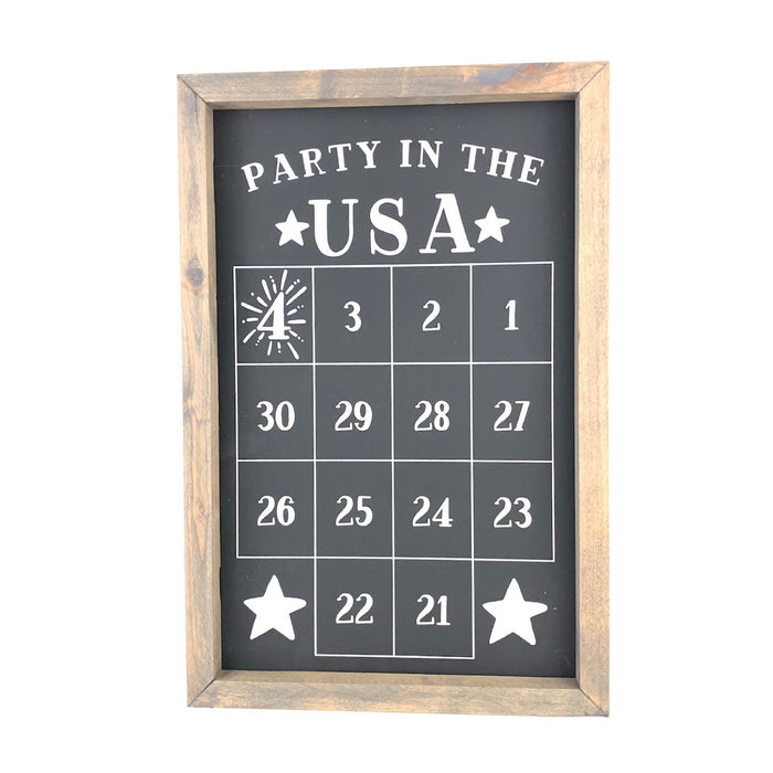 Party in the USA Fourth of July Number Countdown