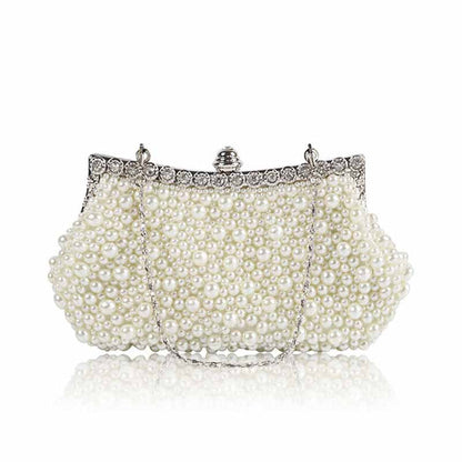 Pearl Wedding Bag Bridal Clutch Bag Cocktail Party Handbag