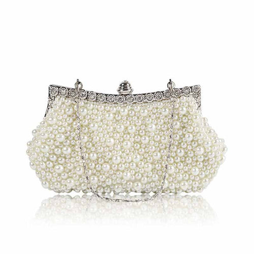 Pearl Wedding Bag Bridal Clutch Bag Cocktail Party Handbag