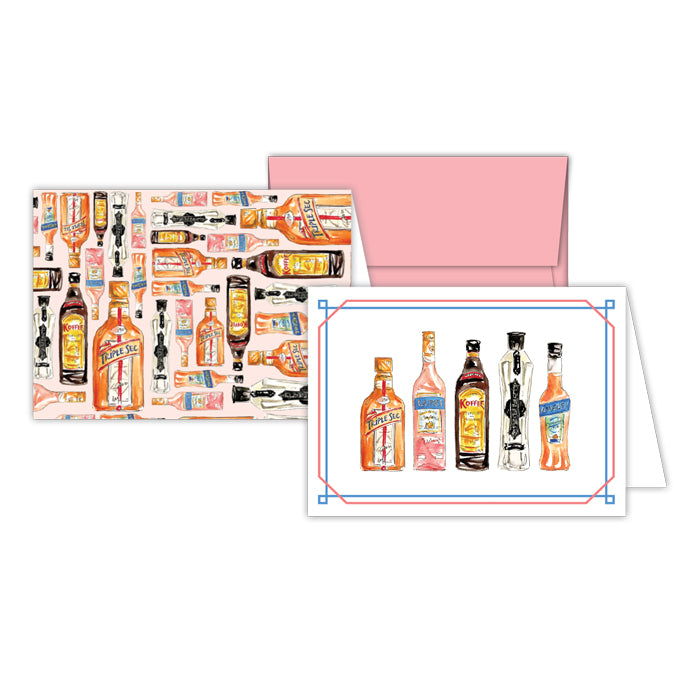 Petite Note Combo-Handpainted Liqueur by Roseanne Beck