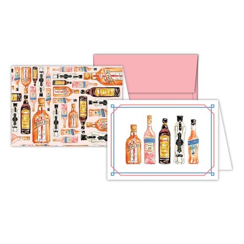 Petite Note Combo-Handpainted Liqueur by Roseanne Beck